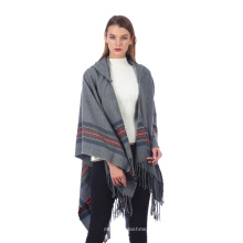 Nuevo diseño 130 * 150 CM 100% ACRÍLICO Otoño / Invierno cálido manto de moda poncho